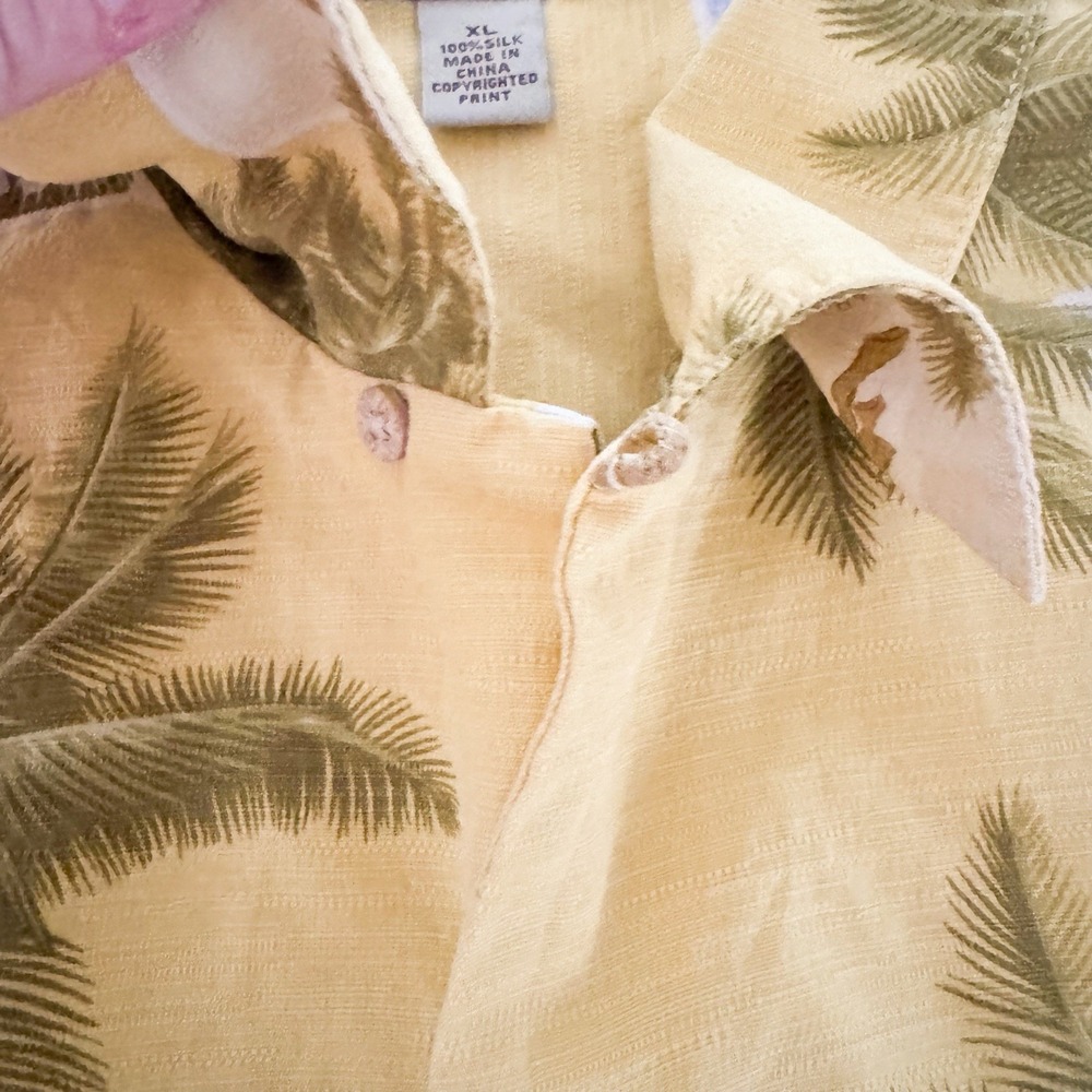 Tommy Bahama Men's‎ XL California Beaches Short Sleeve Hawaiian Silk Shirt - Picture 4 of 8